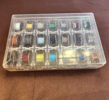 Vintage Set Of 21 Sewing Bobbins With Thread ...