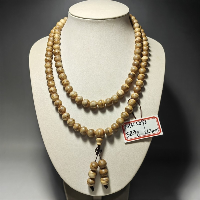 Chinese Agarwood 108 Beads Necklace 
