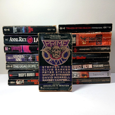 SELECT Horror, True Crime Paperbacks: King, Rice, Manson, Vampires, Evil, Murder