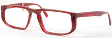 Vintage Prestige AC 10 F52 RED /AMBER UNIQUE EYEGLASSES FRAME 54-17-145 NOTES 