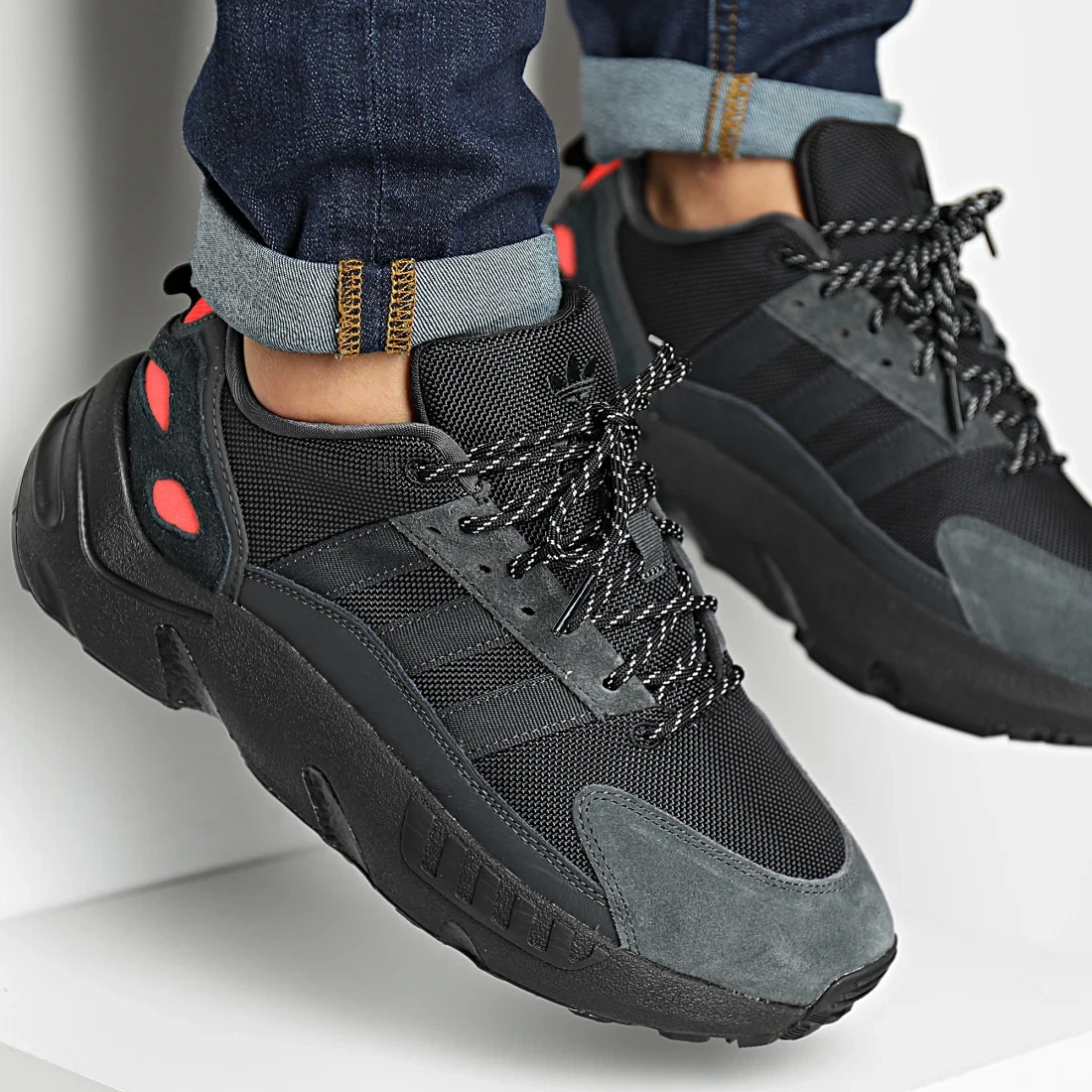 Adidas ZX 22 Boost CORE BLACK / CARBON / SOLAR RED UK 8.5 EU 42.5 BNIB |  eBay