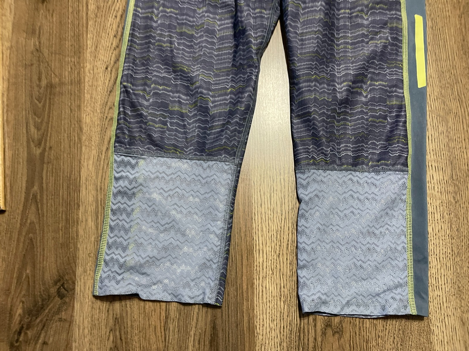 Pantaloni Salomon Donna Taglia Media Grigio Giallo Capris Leggings