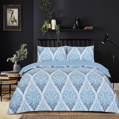 Juego de cama reversible funda nórdica edredón de lujo con funda de almohada doble tamaño king - Imagen 12 de 82