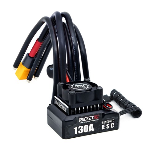 ROCKET-RC 130A Brushless Sensored ESC 6V/5A BEC For 1/10 Car 380/390/540 Motor - Picture 18 of 25