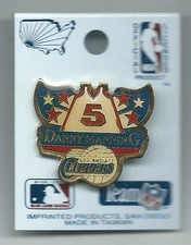 NBA Los Angeles Clippers Danny Manning Pin Stamped Imprinted Products 1991 