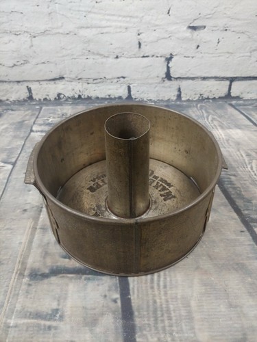 Vintage Swans Down Cake Flour Vented Metal Bundt Pan 7 inch Advertising Pan - Picture 6 of 12