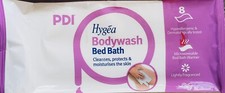 8x Hygea Body Wash Bed Bath Wipes Microwave Able, Cleans, Protect, Moisturise
