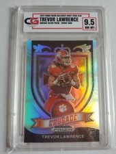 2021 Panini Prizm DP Trevor Lawrence RC Crusade Silver Holo CG 9.5 #161 Rookie 