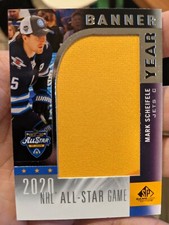 20-21 UD SP Game Used Hockey Banner Year AS20-MS Mark Scheifele
