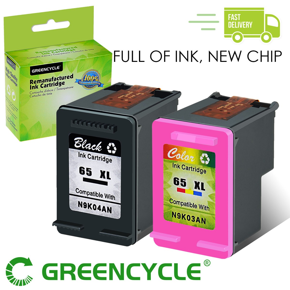 Compatible Ink Cartridge FOR HP 65XL 65 XL ENVY 5010 5020 5030