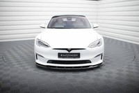 Front Ansatz V.3 FüR Tesla Model S Plaid Mk1 Facelift Spoilerlippe Schwert
