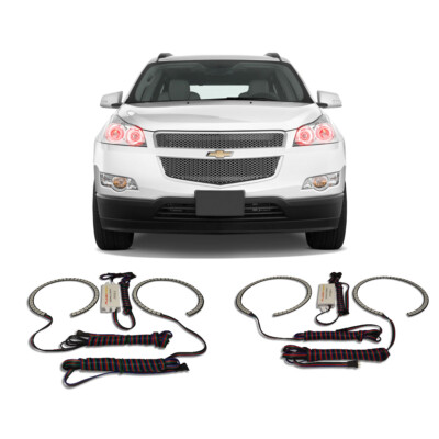 Bright Red Angel Eye Headlight Halo kit for Chevrolet Traverse 09-12
