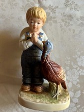 Figurines Denim Days by Homco 1985 - Garçon avec dinde