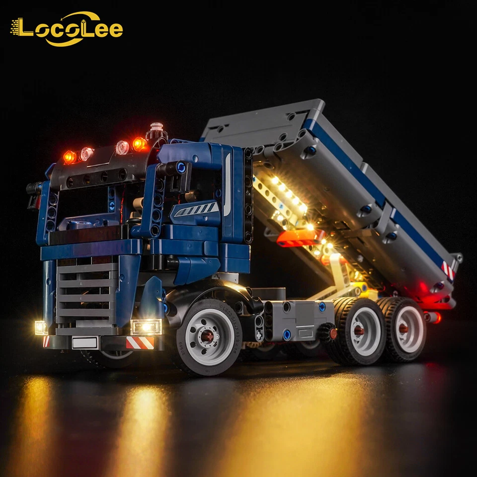 LocoLee LED Licht Kit für LEGO Technic 42203 Kipplaster Licht Set