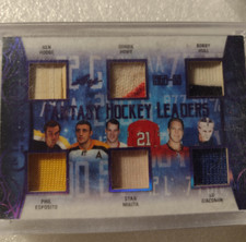 2019 Fantasy Hockey Leaders Howe / Hull / Esposito Jersey Patch 7/12