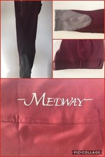 SALE Reitstrumpfhose, Reithose, Silikon, burgund/grau, Größe 26, KOSTENLOSER UK-Versand