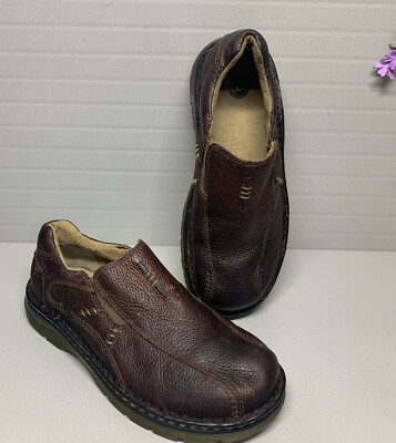 Mens Vintage Dr. Martens Slip-On Dark Brown Leather Shoes  display picture 3