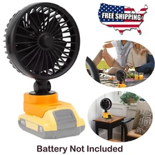 Outdoor Jobsite Fan For Dewalt 20V MAX Li-ion Battery Portable Mini Fan Cordless