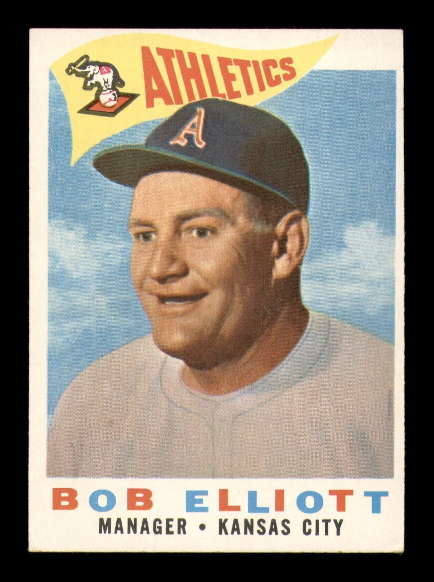 1960 Topps #215 Bob Elliott Manager EX-MINT Condition OBGcards Vintage Baseball
