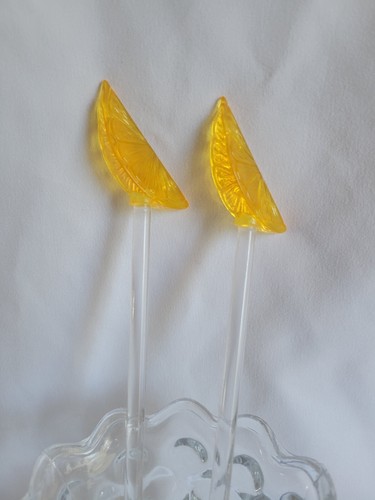 Drink Stirrers Vtg Marked Taiwan Acrylic abt 8 in tall - Picture 4 of 4