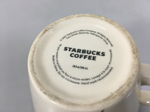 Starbucks Coffee Autumn Falling Blue Leaves 10 oz Becher 2007 - Bild 4 von 4