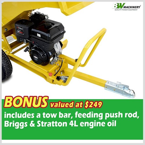 BWM “Key Start” COMBI Chipper - Briggs&Stratton 13.5hp Engine (PRO100K) - Picture 6 of 8
