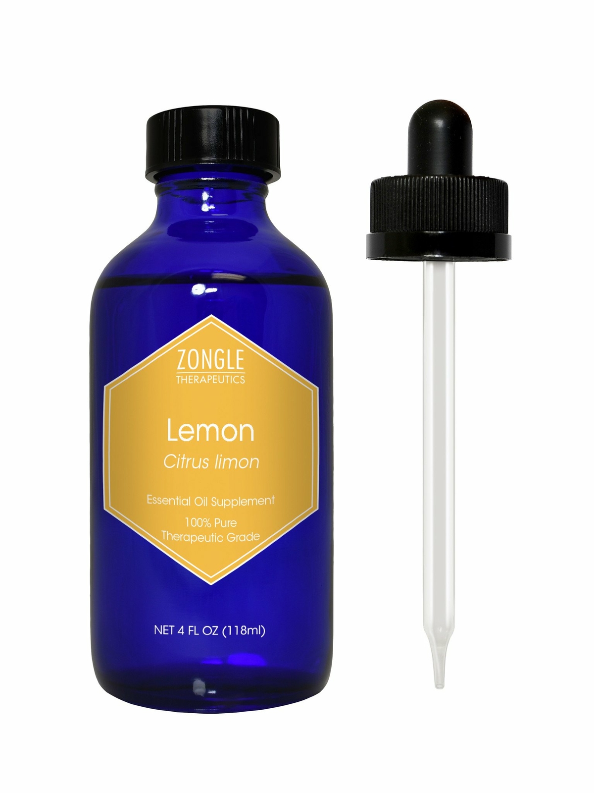 Zongle Lemon Essential Oil, Italian, Safe To Ingest, Citrus 