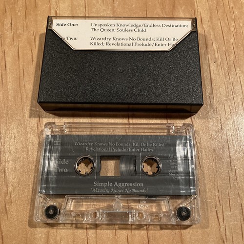 Simple Aggression - Wizardry Knows No Bounds CASSETTE TAPE metallica anthrax - Picture 2 of 4