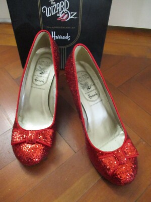 HARRODS RED RUBY HAUSSCHUHE LIMITED EDITION WIZARD OF OZ