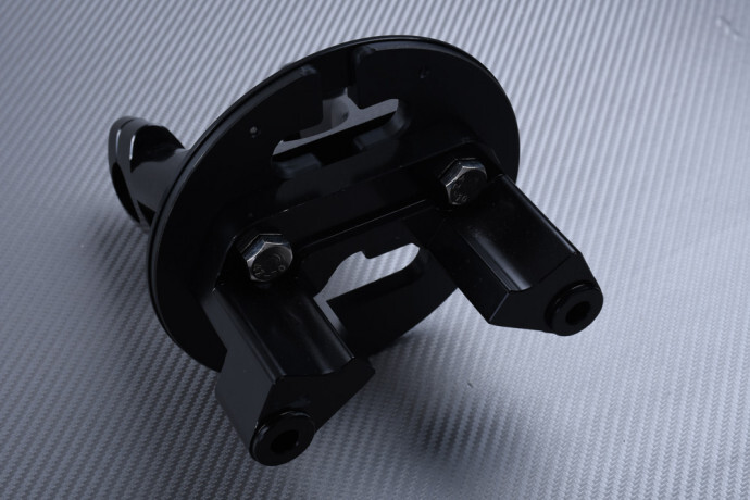 Riser de guidon réglable vert et noir pour moto Yamaha TMAX 530 de 2012 à 2014 - 4