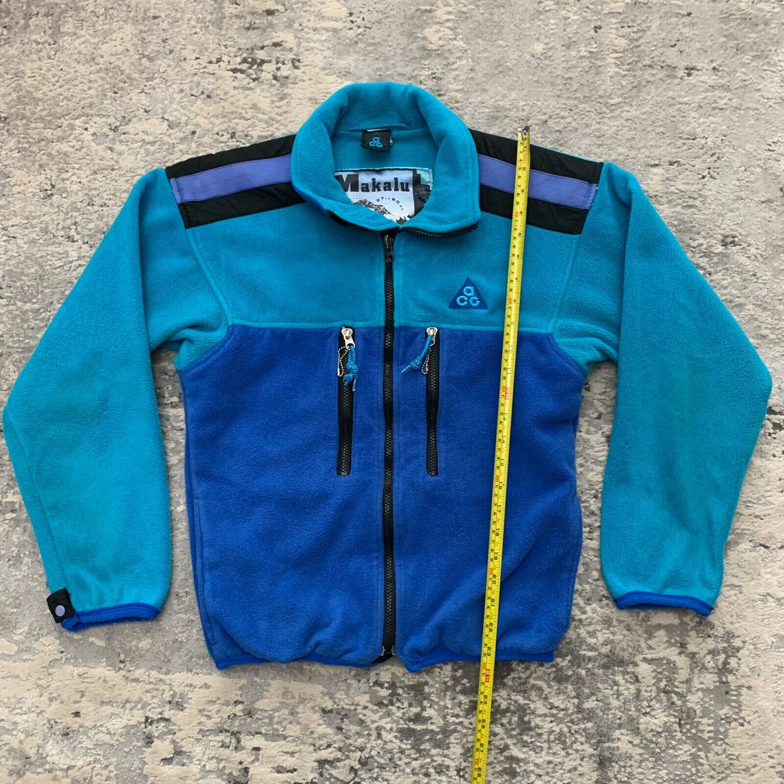 VTG 1989 Nike ACG XS Makalu Fleece Blue - image 1