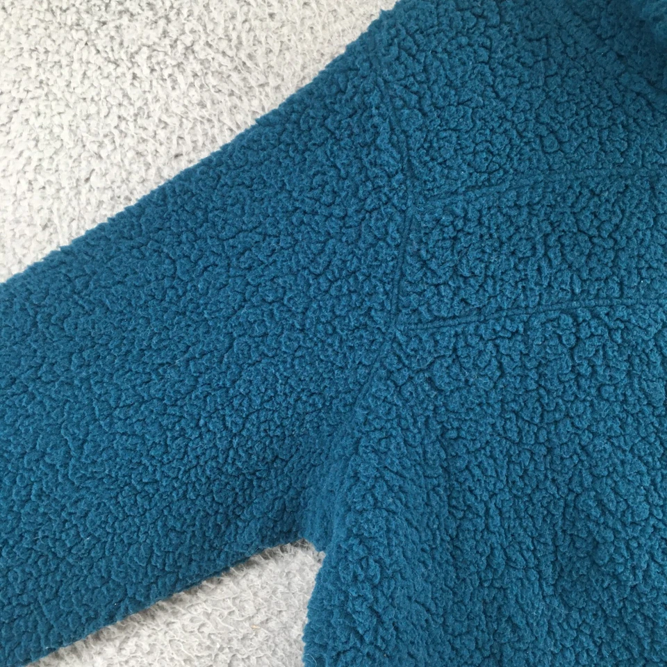 St. Johns Bay 模糊套衫运动衫男式 L 蓝绿色四分之一拉链模拟领新品 — 第 4/4 张图片