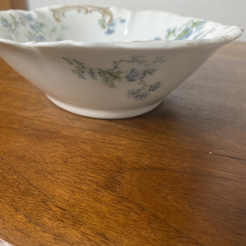 Servizio di verdure vintage Limoges france haviland fiori blu 9,5" - Foto 7 di 9