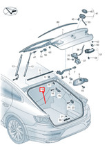 VW ARTEON 3H Heckklappendichtung 3G8827705A 5AP 3G8827705A5AP NEU ORIGINAL