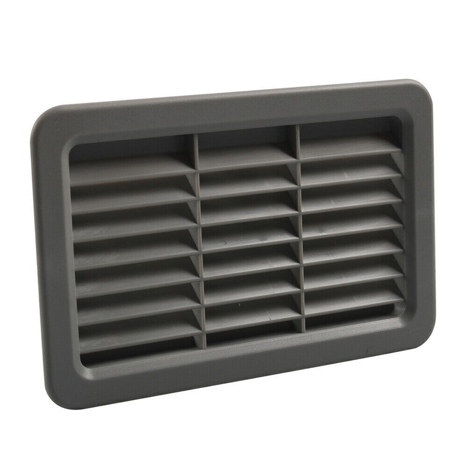 Gray Louvered Air Outlet Grill Cover Ventilation Grille Trim Bezel For