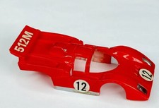 Vtg Tyco Slot Car 1971 Lemans Ferrari 512M Number 12 - Body Only 1/64 Scale