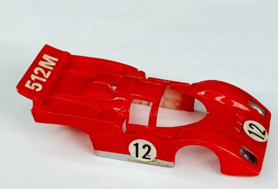 1975 Aurora AFX Ferrari 512M Slot Car Body Only – #1905 Red – 1/64 HO Scale Vintage