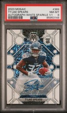 2023 Panini Mosaic TYJAE SPEARS 1/1 One Of One Rookie Auto White Sparkle PSA 8
