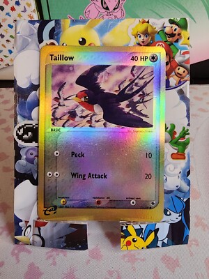 Taillow - 72/109 - Common Reverse Holo Ex Ruby & Sapphire LP Pokemon ...