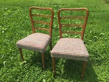 Coppia Sedie Legno Gio Ponti Style