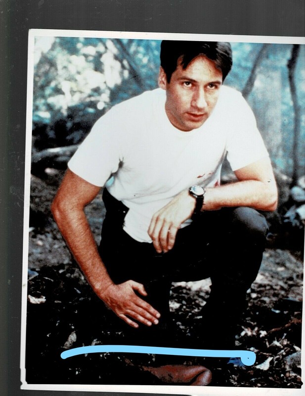 SUPER RARE!! 8X10 ORIGINAL YOUNG SEXY DAVID DUCHOVNY IN "X FILES" SCENE PHOTO!!