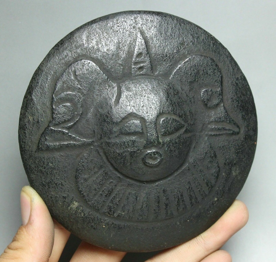 Small Depper 11CM Rare Chinese HongShan Culture old Jade People UFO Big Dipper ...