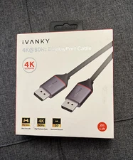 Displayport Cable Ivanky Dp 6.6 Ft 4k High Speed Display Port 60hz