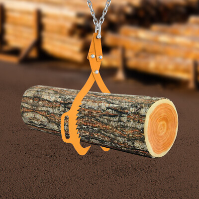 25 in Claw Hook Log Lifting Tongs Heavy Duty Grapple Timber Claw 1000kg/2200lbs