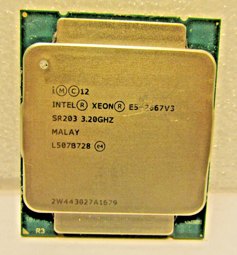 Matched Intel Xeon E5-2667 v3 SR203 3.20GHz 20MB 8-Core tested working - Picture 2 of 3