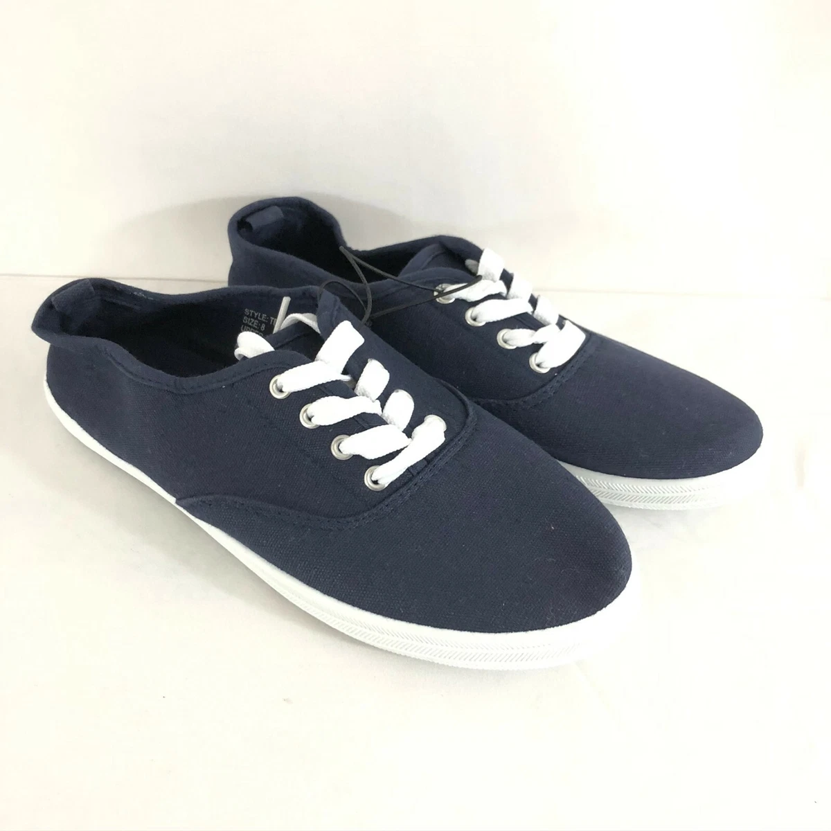 Womens navy 2024 canvas sneakers