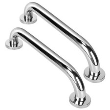 2Pcs Stainless Steel Grab Bar Bathroom Safety Handicap Shower Tub Handle Support