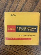 Kodak PC4 Polycontrast Filters 2" x 2" Gelatin Filters
