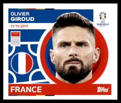 Topps Euro 2024 Sticker - Olivier Giroud France Nr. FRA18