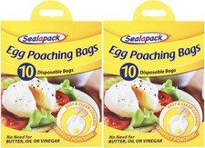 20x Sealapack Egg Poaching Bags Disposable Healthy Easy Use Clean Perfect Quick